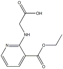 {[3-(ethoxycarbonyl)pyridin-2-yl]amino}acetic acid 구조식 이미지