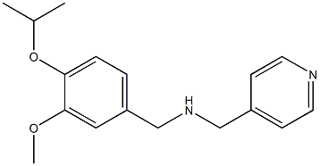 {[3-methoxy-4-(propan-2-yloxy)phenyl]methyl}(pyridin-4-ylmethyl)amine Structure
