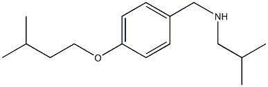 {[4-(3-methylbutoxy)phenyl]methyl}(2-methylpropyl)amine Structure