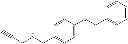 {[4-(benzyloxy)phenyl]methyl}(prop-2-yn-1-yl)amine Structure