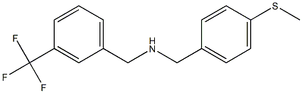 {[4-(methylsulfanyl)phenyl]methyl}({[3-(trifluoromethyl)phenyl]methyl})amine 구조식 이미지