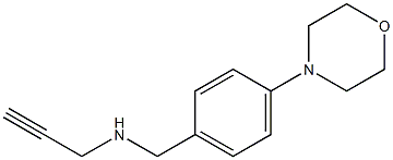 {[4-(morpholin-4-yl)phenyl]methyl}(prop-2-yn-1-yl)amine Structure