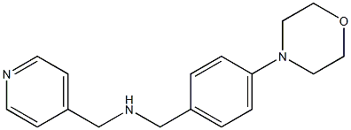 {[4-(morpholin-4-yl)phenyl]methyl}(pyridin-4-ylmethyl)amine Structure