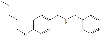 {[4-(pentyloxy)phenyl]methyl}(pyridin-4-ylmethyl)amine 구조식 이미지