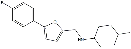 {[5-(4-fluorophenyl)furan-2-yl]methyl}(5-methylhexan-2-yl)amine 구조식 이미지