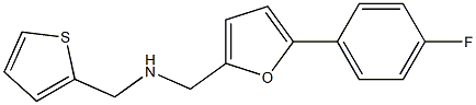 {[5-(4-fluorophenyl)furan-2-yl]methyl}(thiophen-2-ylmethyl)amine 구조식 이미지