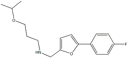 {[5-(4-fluorophenyl)furan-2-yl]methyl}[3-(propan-2-yloxy)propyl]amine 구조식 이미지