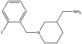 {1-[(2-fluorophenyl)methyl]piperidin-3-yl}methanamine Structure