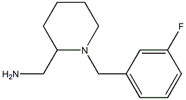 {1-[(3-fluorophenyl)methyl]piperidin-2-yl}methanamine 구조식 이미지