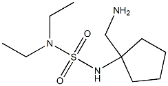 {1-[(diethylsulfamoyl)amino]cyclopentyl}methanamine Structure