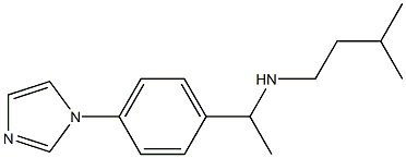 {1-[4-(1H-imidazol-1-yl)phenyl]ethyl}(3-methylbutyl)amine 구조식 이미지