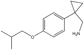 {1-[4-(2-methylpropoxy)phenyl]cyclopropyl}methanamine 구조식 이미지