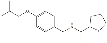 {1-[4-(2-methylpropoxy)phenyl]ethyl}[1-(oxolan-2-yl)ethyl]amine Structure