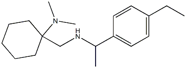 1-({[1-(4-ethylphenyl)ethyl]amino}methyl)-N,N-dimethylcyclohexan-1-amine Structure