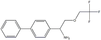 1-(1,1'-biphenyl-4-yl)-2-(2,2,2-trifluoroethoxy)ethanamine 구조식 이미지
