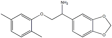 1-(1,3-benzodioxol-5-yl)-2-(2,5-dimethylphenoxy)ethanamine 구조식 이미지