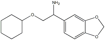 1-(1,3-benzodioxol-5-yl)-2-(cyclohexyloxy)ethanamine Structure