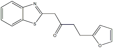 1-(1,3-benzothiazol-2-yl)-4-(furan-2-yl)butan-2-one 구조식 이미지