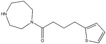 1-(1,4-diazepan-1-yl)-4-(thiophen-2-yl)butan-1-one Structure