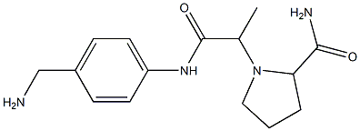 1-(1-{[4-(aminomethyl)phenyl]carbamoyl}ethyl)pyrrolidine-2-carboxamide Structure