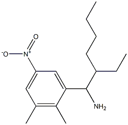 1-(1-amino-2-ethylhexyl)-2,3-dimethyl-5-nitrobenzene Structure