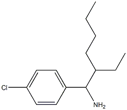 1-(1-amino-2-ethylhexyl)-4-chlorobenzene Structure