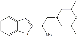 1-(1-benzofuran-2-yl)-2-(2,6-dimethylmorpholin-4-yl)ethan-1-amine Structure
