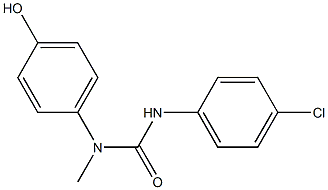 1-(4-chlorophenyl)-3-(4-hydroxyphenyl)-3-methylurea Structure