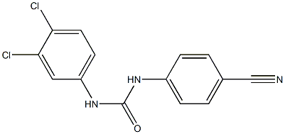 1-(4-cyanophenyl)-3-(3,4-dichlorophenyl)urea 구조식 이미지