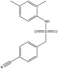 1-(4-cyanophenyl)-N-(2,4-dimethylphenyl)methanesulfonamide Structure