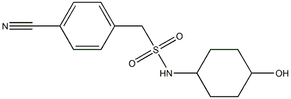 1-(4-cyanophenyl)-N-(4-hydroxycyclohexyl)methanesulfonamide Structure