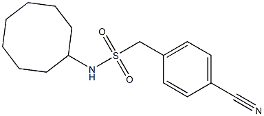 1-(4-cyanophenyl)-N-cyclooctylmethanesulfonamide Structure