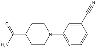 1-(4-cyanopyridin-2-yl)piperidine-4-carboxamide Structure