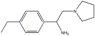 1-(4-ethylphenyl)-2-(pyrrolidin-1-yl)ethan-1-amine Structure