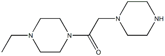 1-(4-ethylpiperazin-1-yl)-2-(piperazin-1-yl)ethan-1-one Structure