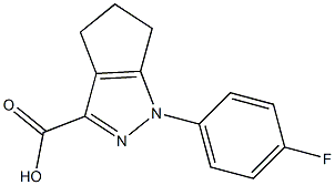 1-(4-fluorophenyl)-1H,4H,5H,6H-cyclopenta[c]pyrazole-3-carboxylic acid Structure