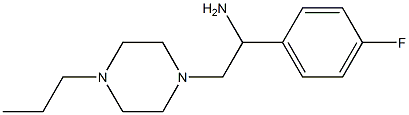 1-(4-fluorophenyl)-2-(4-propylpiperazin-1-yl)ethanamine Structure