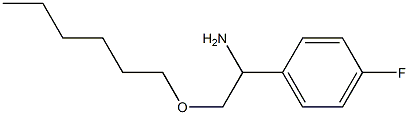 1-(4-fluorophenyl)-2-(hexyloxy)ethan-1-amine Structure