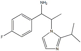 1-(4-fluorophenyl)-2-[2-(propan-2-yl)-1H-imidazol-1-yl]propan-1-amine 구조식 이미지