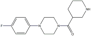 1-(4-fluorophenyl)-4-(piperidin-3-ylcarbonyl)piperazine 구조식 이미지