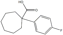 1-(4-fluorophenyl)cycloheptane-1-carboxylic acid Structure