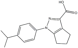 1-(4-isopropylphenyl)-1,4,5,6-tetrahydrocyclopenta[c]pyrazole-3-carboxylic acid 구조식 이미지