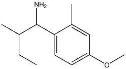 1-(4-methoxy-2-methylphenyl)-2-methylbutan-1-amine Structure