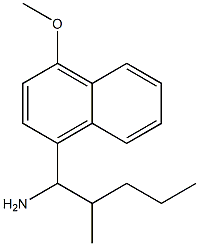 1-(4-methoxynaphthalen-1-yl)-2-methylpentan-1-amine 구조식 이미지