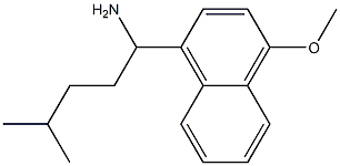 1-(4-methoxynaphthalen-1-yl)-4-methylpentan-1-amine Structure