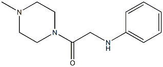 1-(4-methylpiperazin-1-yl)-2-(phenylamino)ethan-1-one 구조식 이미지