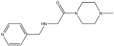 1-(4-methylpiperazin-1-yl)-2-[(pyridin-4-ylmethyl)amino]ethan-1-one Structure