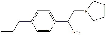 1-(4-propylphenyl)-2-pyrrolidin-1-ylethanamine 구조식 이미지