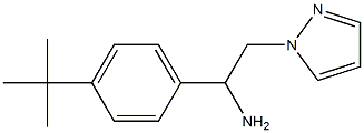 1-(4-tert-butylphenyl)-2-(1H-pyrazol-1-yl)ethanamine 구조식 이미지