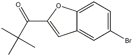 1-(5-bromo-1-benzofuran-2-yl)-2,2-dimethylpropan-1-one 구조식 이미지